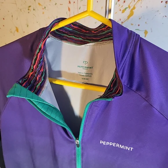 peppermint cycling Jersey Woman Size XL Canada Made - Picture 5 of 9